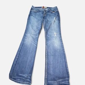 BKE Flare Jeans in Classic Blue